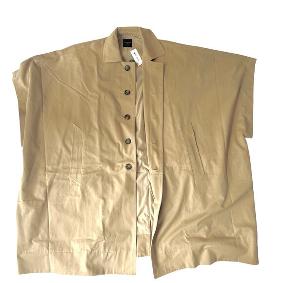Lane Bryant Khaki Cape Coat Poncho Jacket Size 14/16 New With Tags - Picture 3 of 11